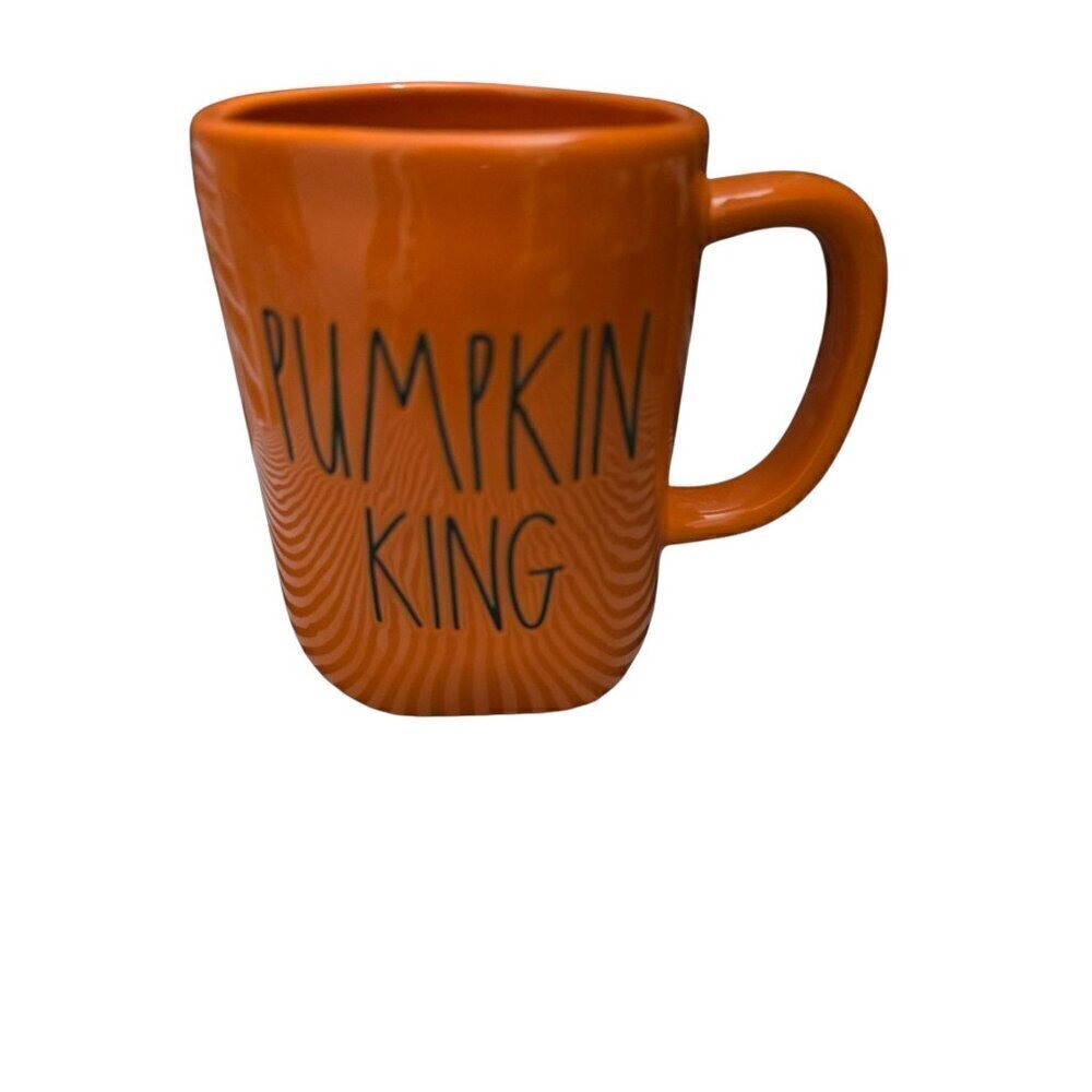 NWT Rae Dunn Artisan Pumpkin King Orange Halloween Mug